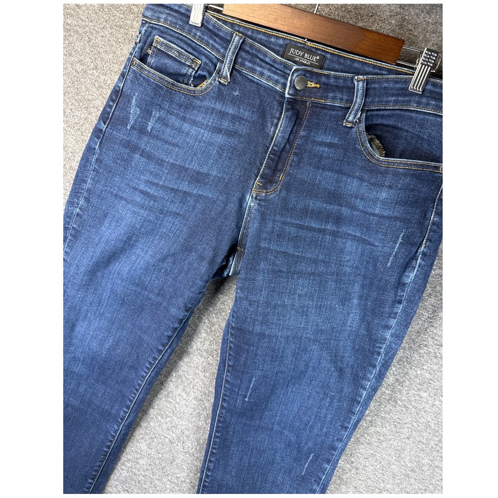 Judy Blue Dark Wash High Rise Skinny Jeans JB82128DK Size‎ 15/32 Stretch Tapered